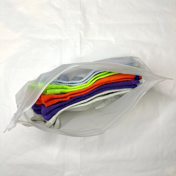 NEW 5 Pairs Mens No Show Sock Classic 70% Cotton Mesh Colorful Size 6-12 L Sport - Picture 11 of 11